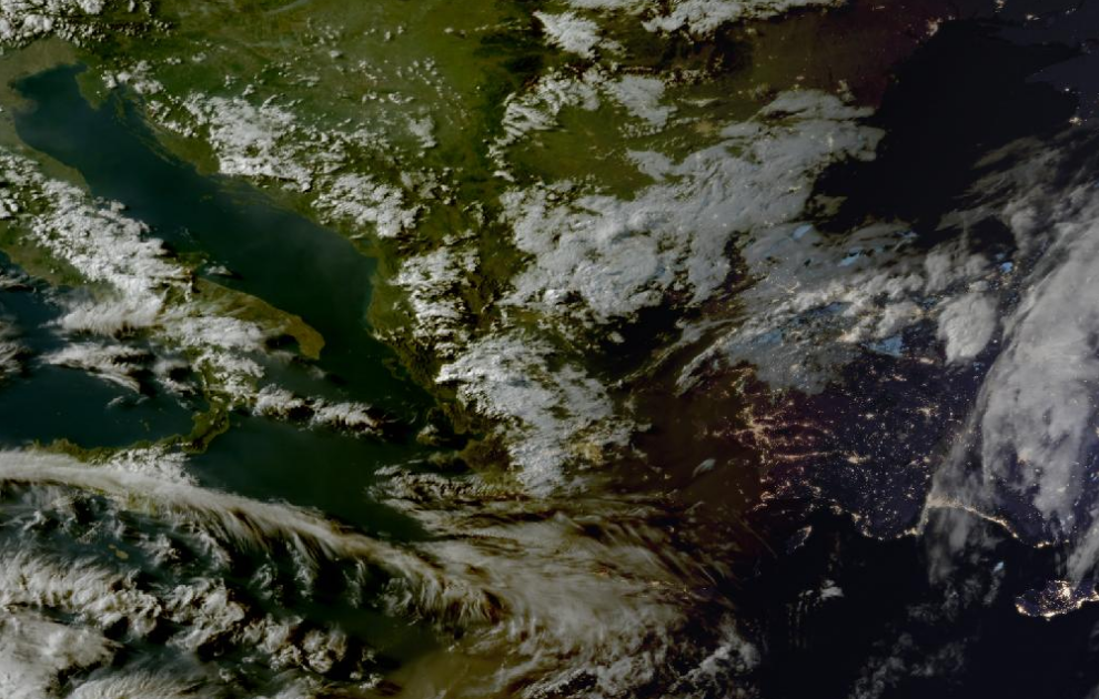 Τελευταία δορυφορική εικόνα νεφοκάλυψης