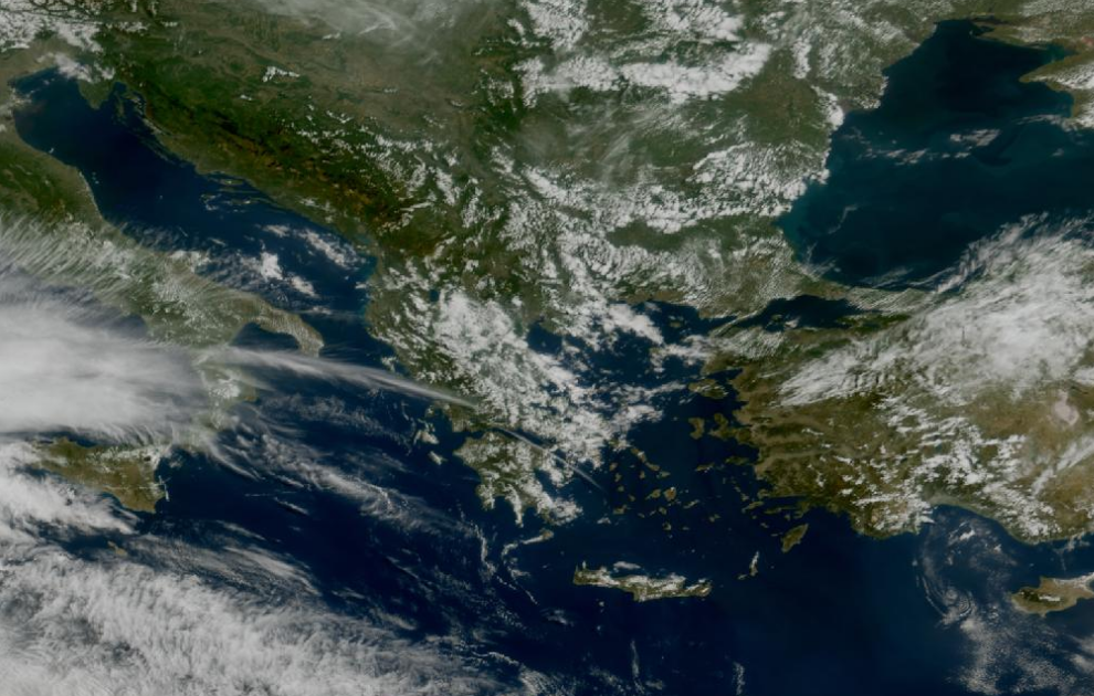 Τελευταία δορυφορική εικόνα νεφοκάλυψης