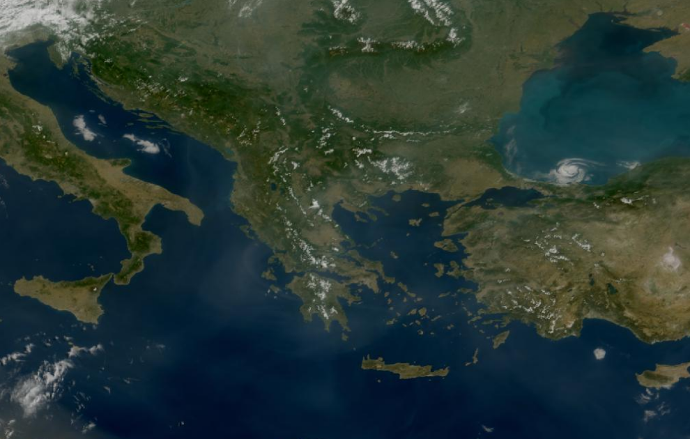 Τελευταία δορυφορική εικόνα νεφοκάλυψης