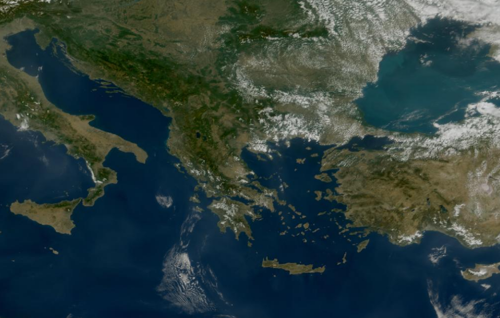 Τελευταία δορυφορική εικόνα νεφοκάλυψης