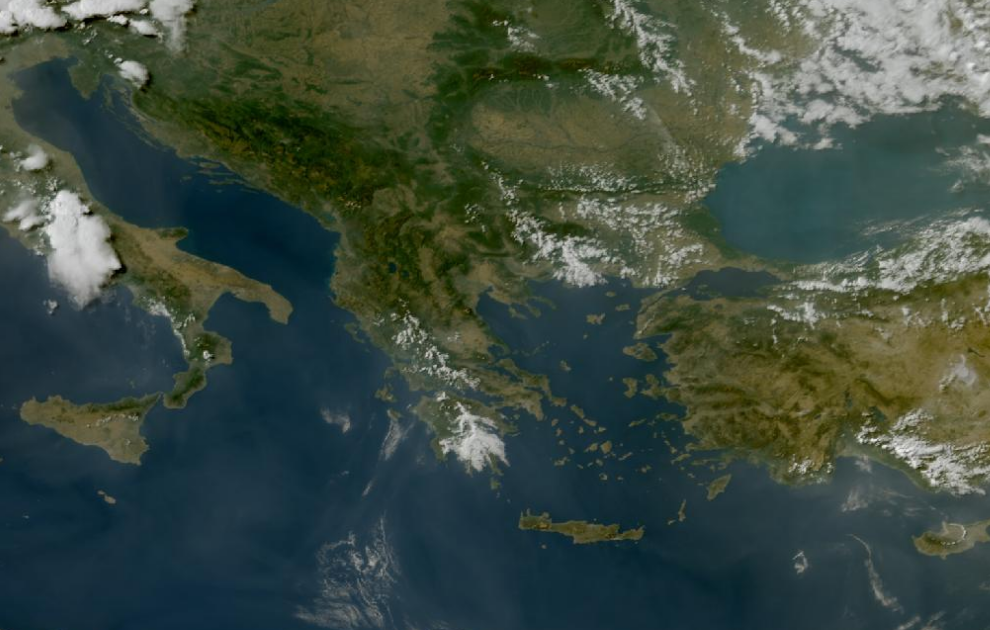 Τελευταία δορυφορική εικόνα νεφοκάλυψης
