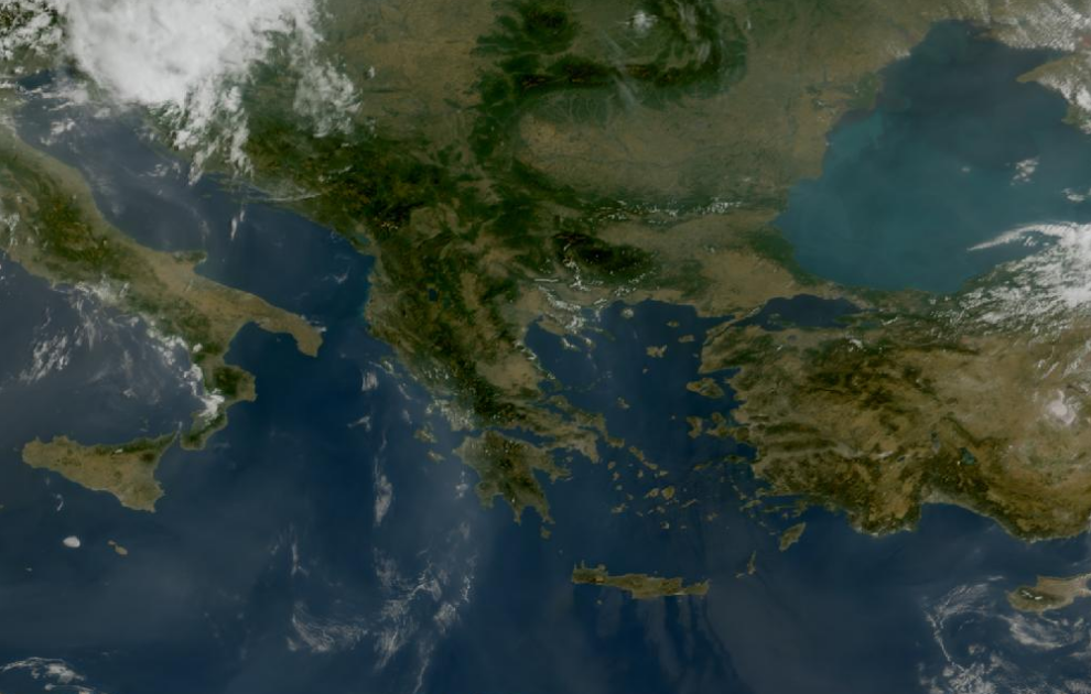 Τελευταία δορυφορική εικόνα νεφοκάλυψης