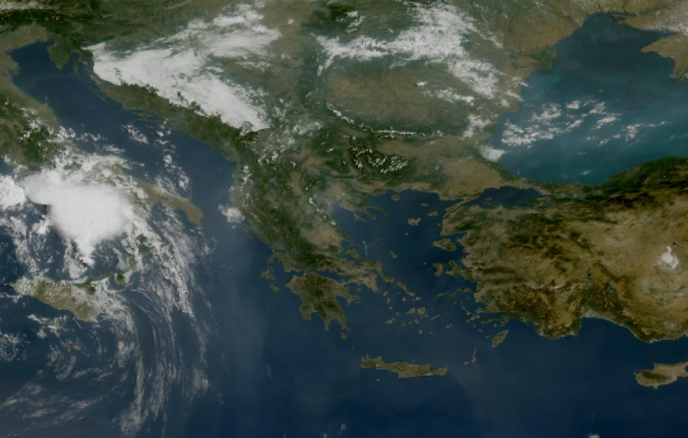 Τελευταία δορυφορική εικόνα νεφοκάλυψης