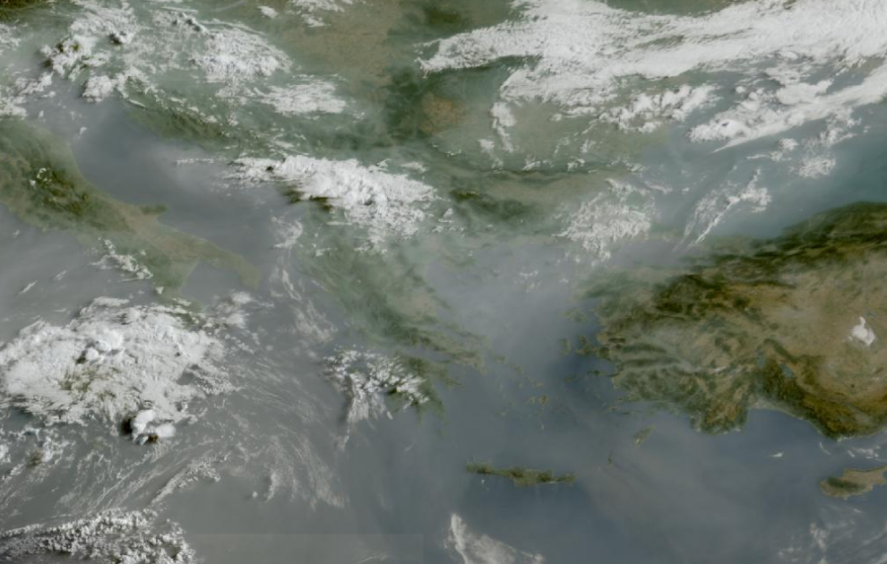 Τελευταία δορυφορική εικόνα νεφοκάλυψης