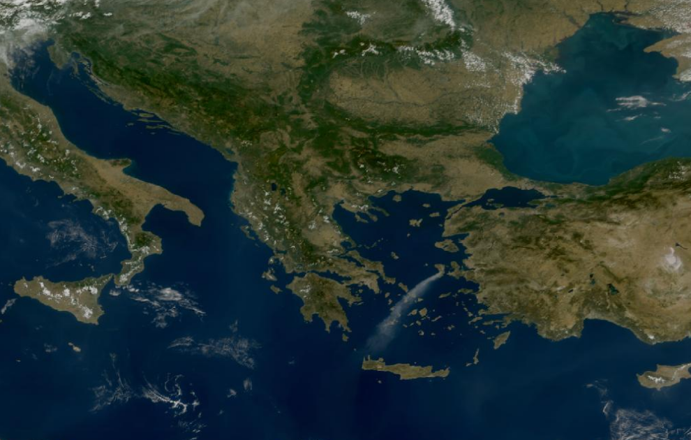 Τελευταία δορυφορική εικόνα νεφοκάλυψης