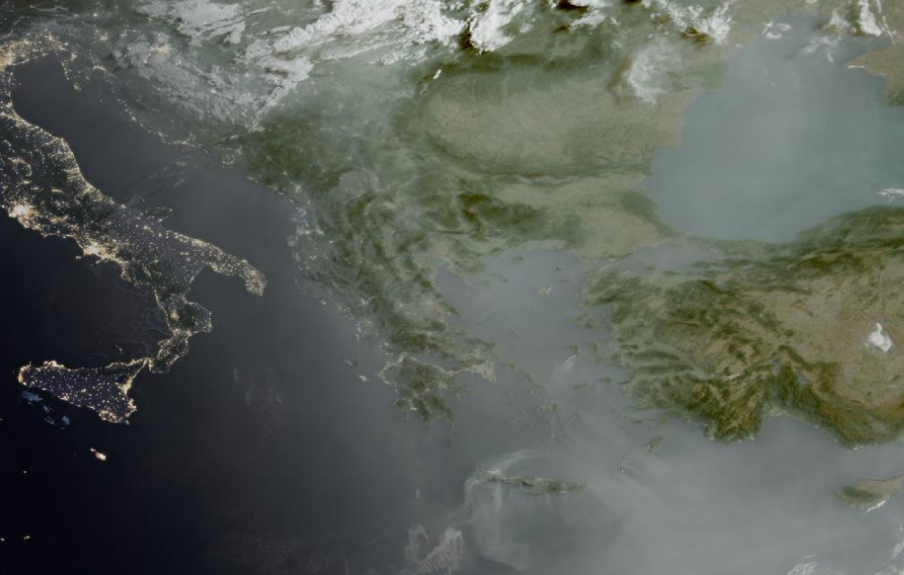 Τελευταία δορυφορική εικόνα νεφοκάλυψης