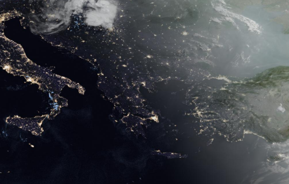 Τελευταία δορυφορική εικόνα νεφοκάλυψης