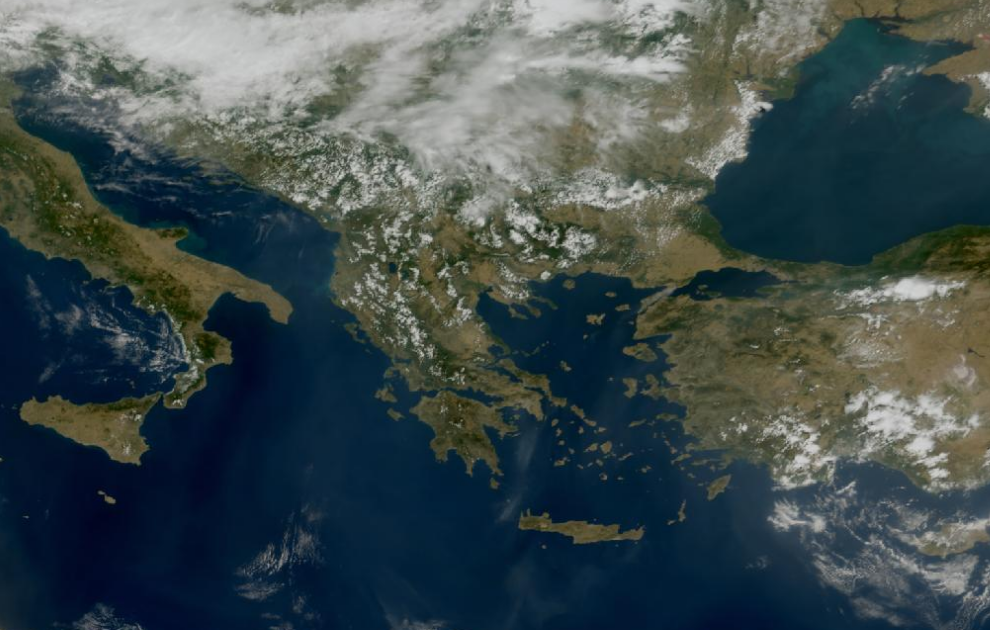 Τελευταία δορυφορική εικόνα νεφοκάλυψης