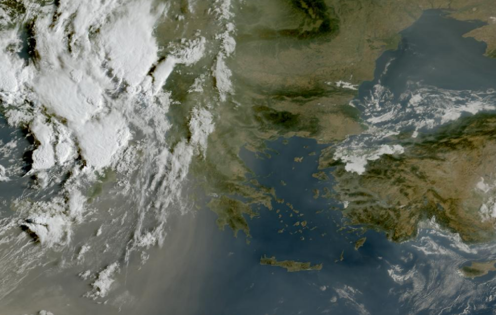 Τελευταία δορυφορική εικόνα νεφοκάλυψης