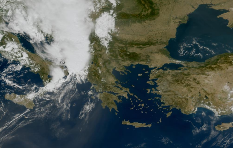 Τελευταία δορυφορική εικόνα νεφοκάλυψης