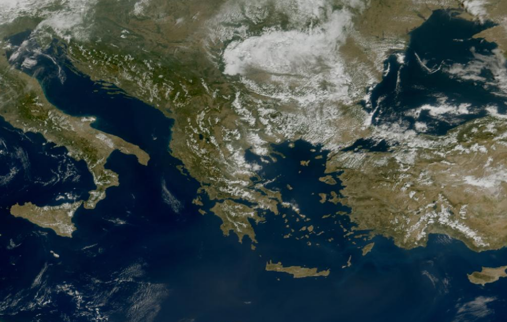 Τελευταία δορυφορική εικόνα νεφοκάλυψης