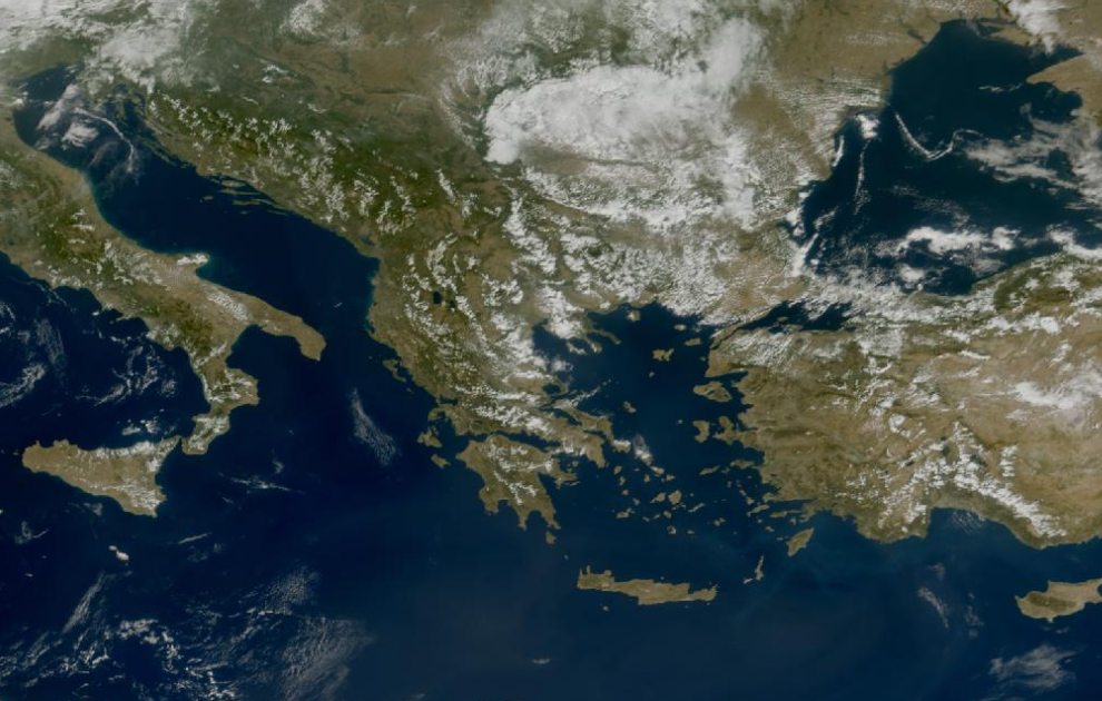 Τελευταία δορυφορική εικόνα νεφοκάλυψης