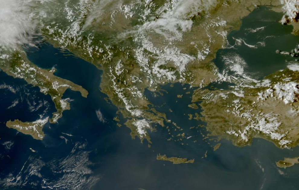 Τελευταία δορυφορική εικόνα νεφοκάλυψης