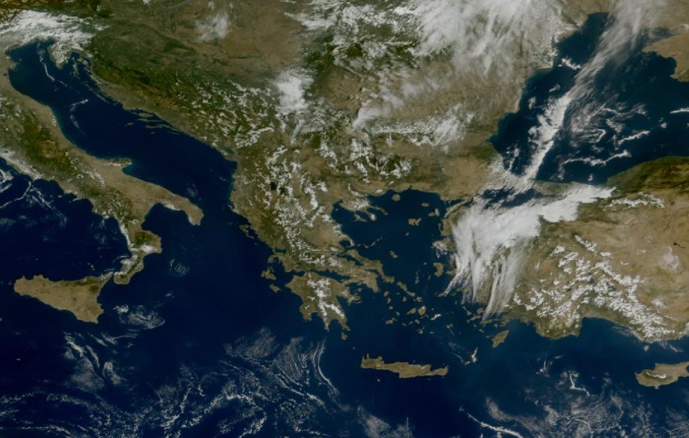 Τελευταία δορυφορική εικόνα νεφοκάλυψης