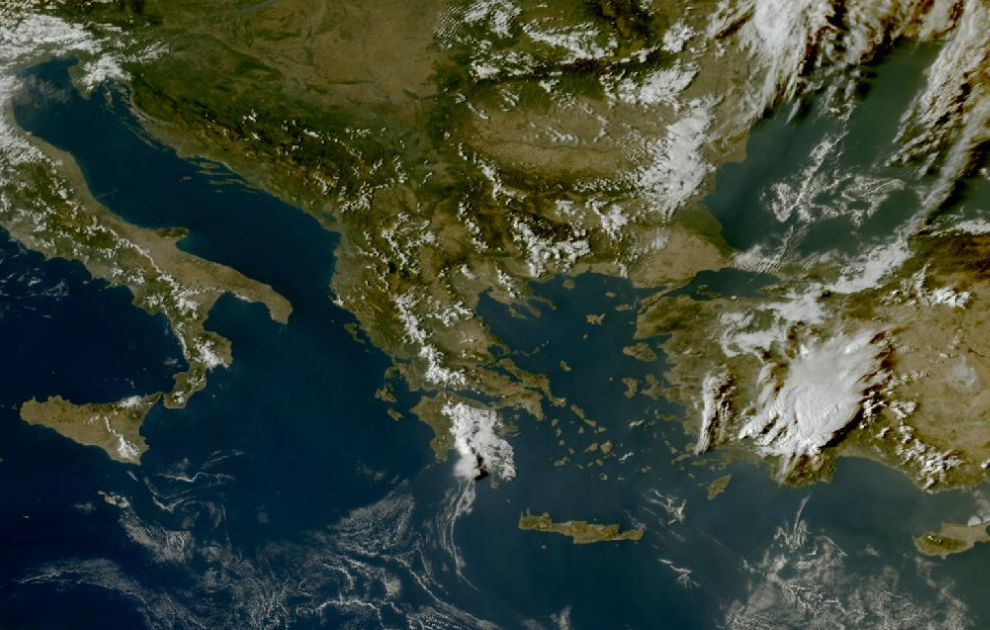Τελευταία δορυφορική εικόνα νεφοκάλυψης