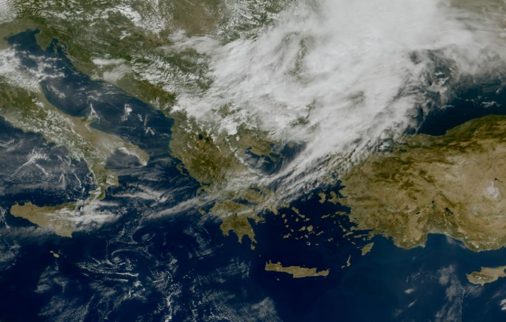 Τελευταία δορυφορική εικόνα νεφοκάλυψης