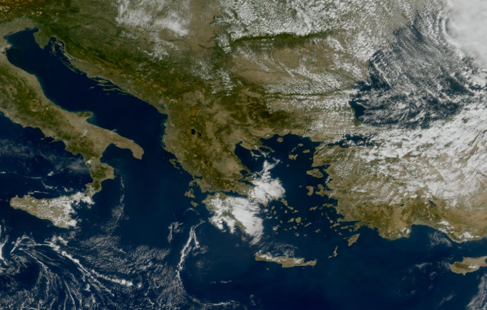 Τελευταία δορυφορική εικόνα νεφοκάλυψης