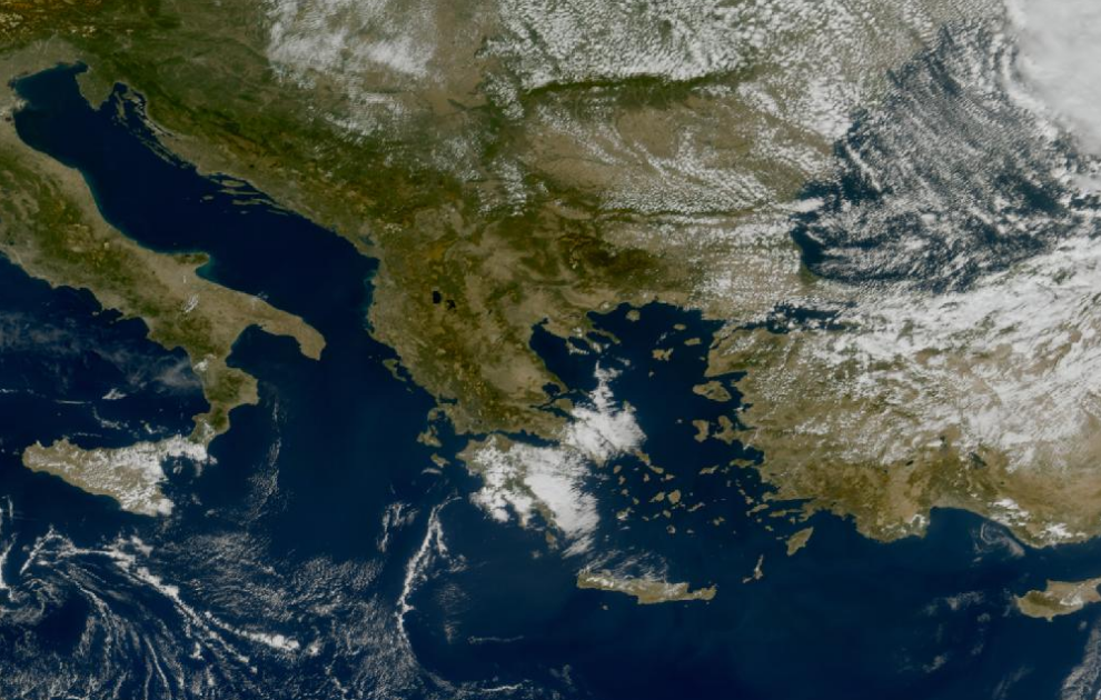 Τελευταία δορυφορική εικόνα νεφοκάλυψης