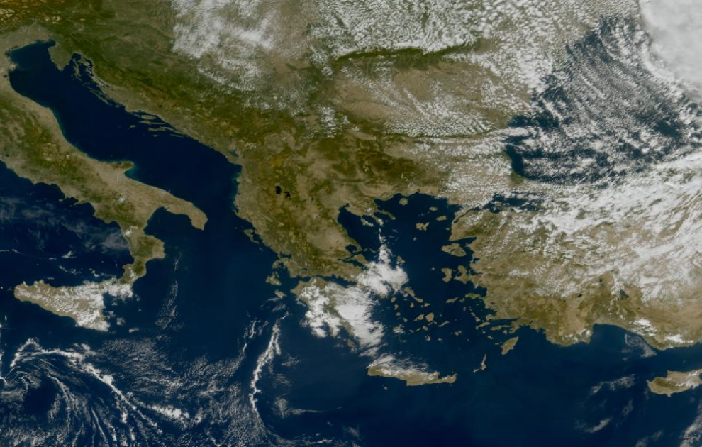 Τελευταία δορυφορική εικόνα νεφοκάλυψης