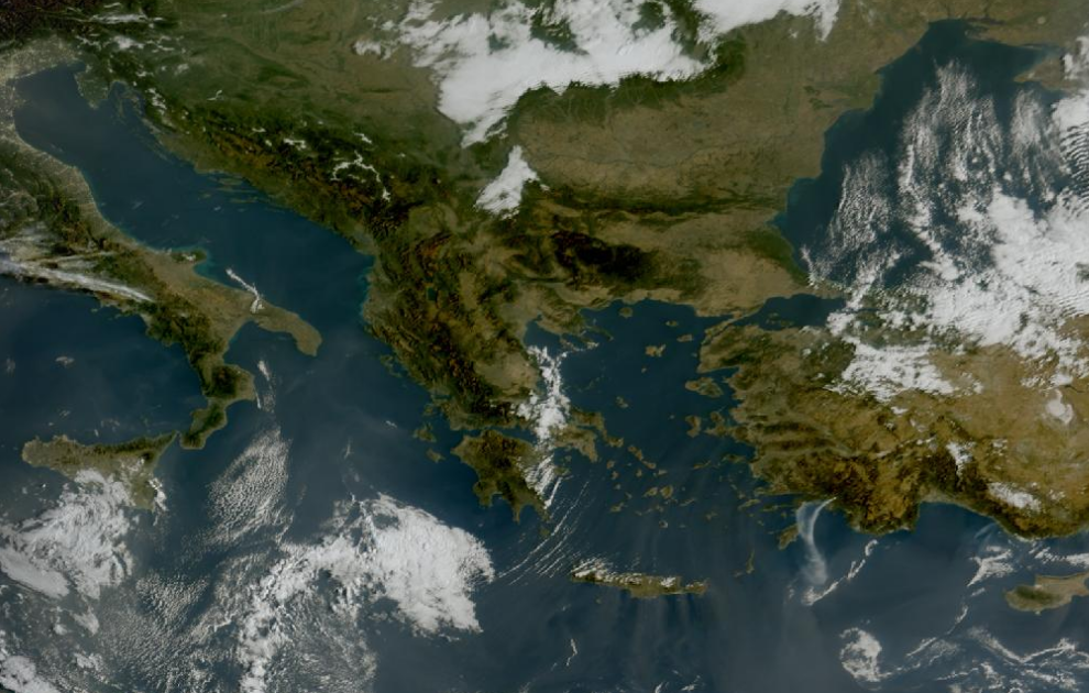 Τελευταία δορυφορική εικόνα νεφοκάλυψης