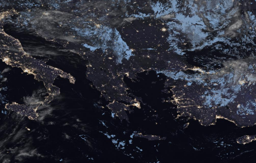 Τελευταία δορυφορική εικόνα νεφοκάλυψης
