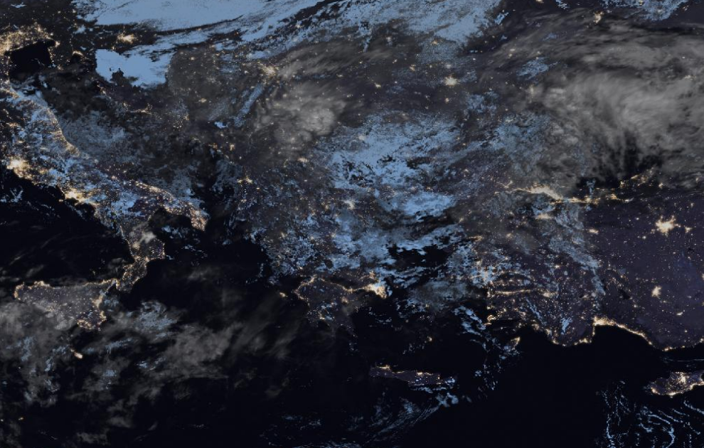 Τελευταία δορυφορική εικόνα νεφοκάλυψης
