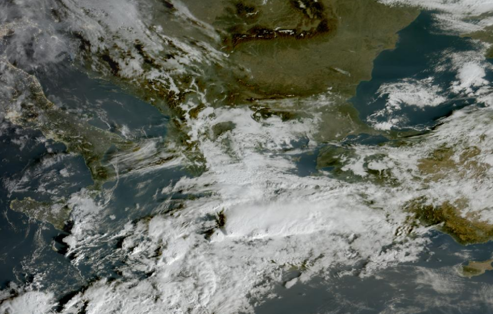 Τελευταία δορυφορική εικόνα νεφοκάλυψης
