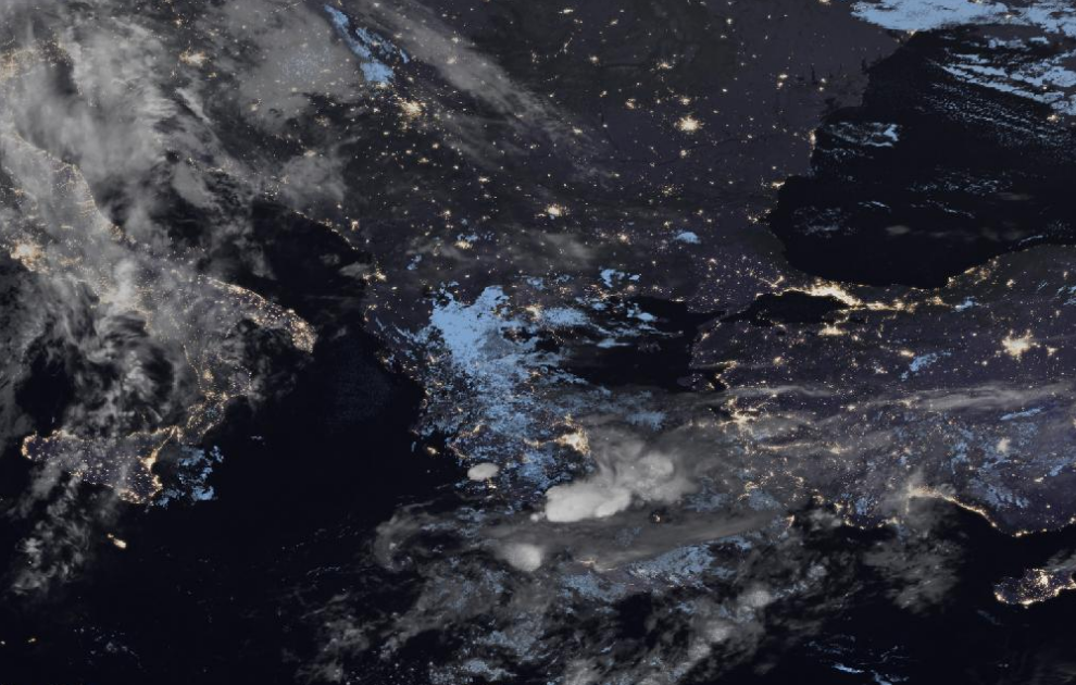 Τελευταία δορυφορική εικόνα νεφοκάλυψης