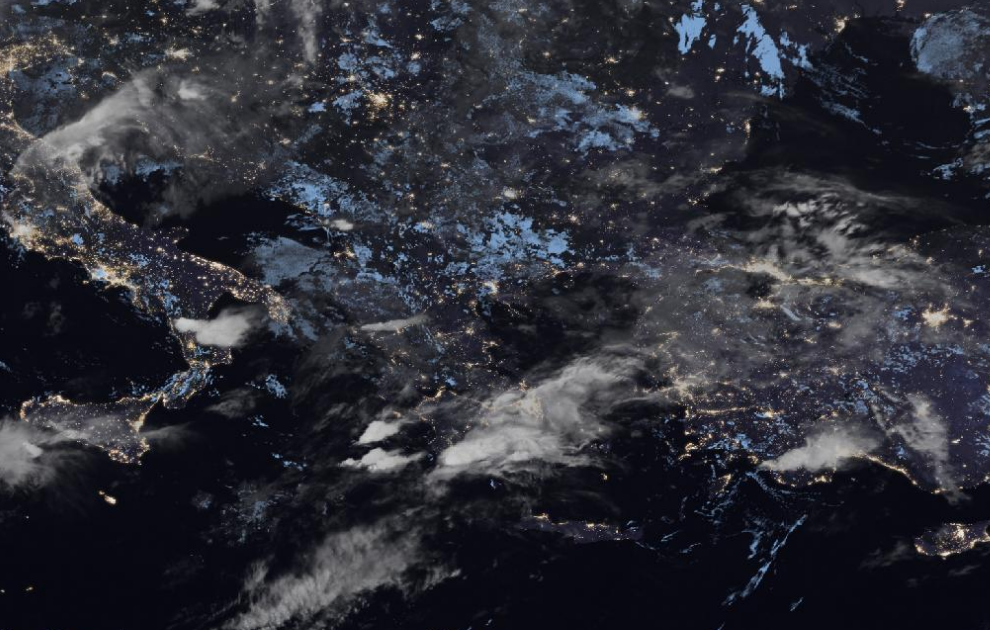 Τελευταία δορυφορική εικόνα νεφοκάλυψης