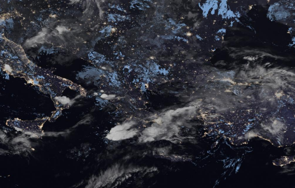 Τελευταία δορυφορική εικόνα νεφοκάλυψης