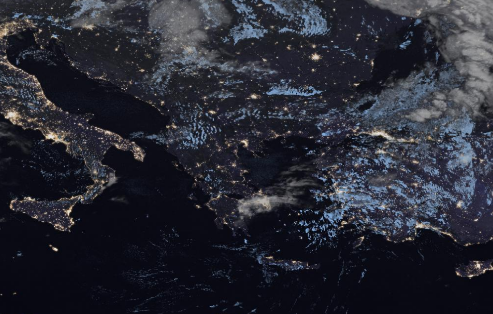 Τελευταία δορυφορική εικόνα νεφοκάλυψης