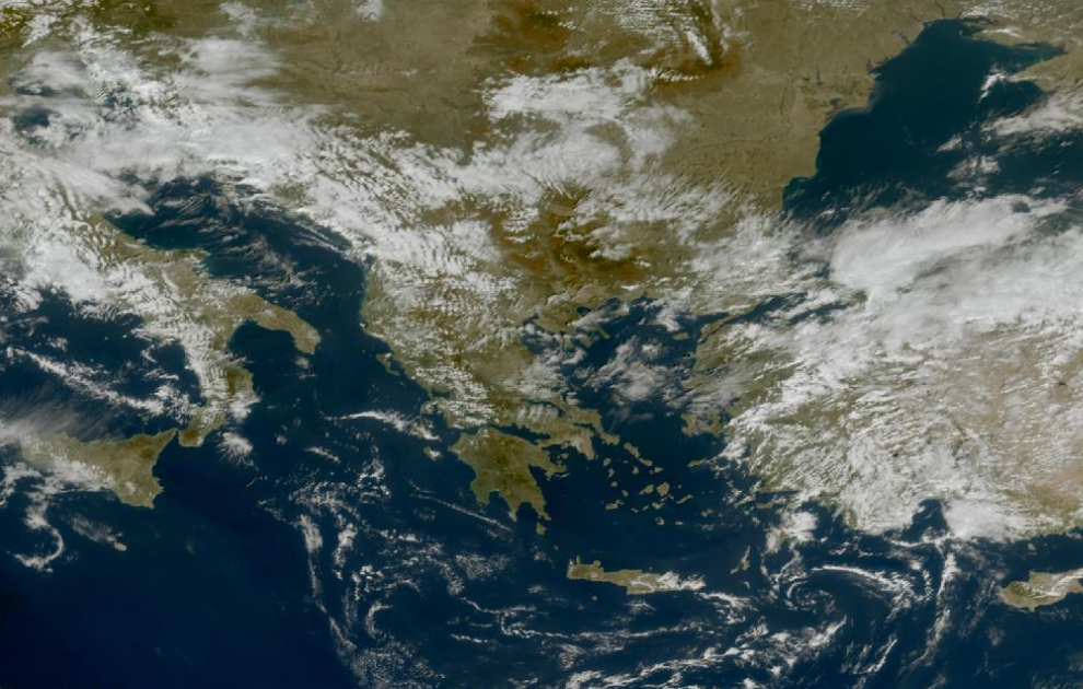 Τελευταία δορυφορική εικόνα νεφοκάλυψης Τελευταία δορυφορική εικόνα νεφοκάλυψης