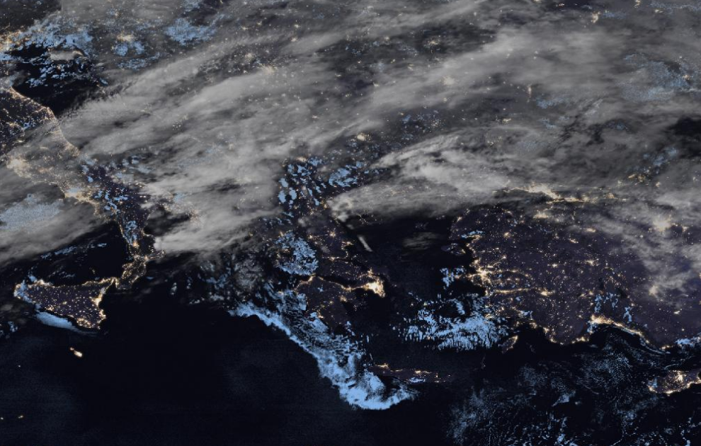 Τελευταία δορυφορική εικόνα νεφοκάλυψης Τελευταία δορυφορική εικόνα νεφοκάλυψης