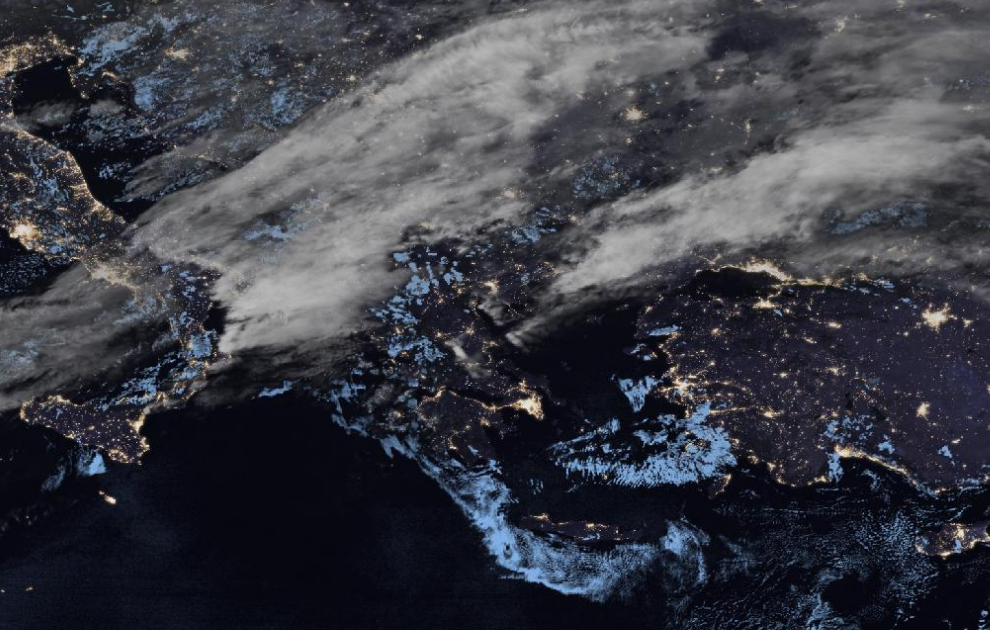 Τελευταία δορυφορική εικόνα νεφοκάλυψης Τελευταία δορυφορική εικόνα νεφοκάλυψης