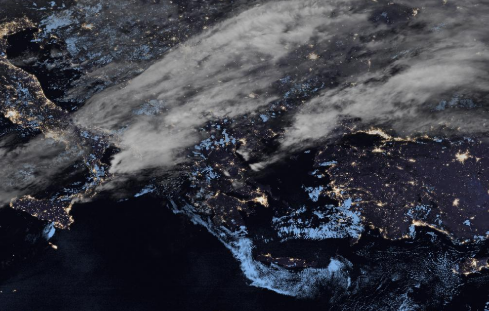 Τελευταία δορυφορική εικόνα νεφοκάλυψης Τελευταία δορυφορική εικόνα νεφοκάλυψης