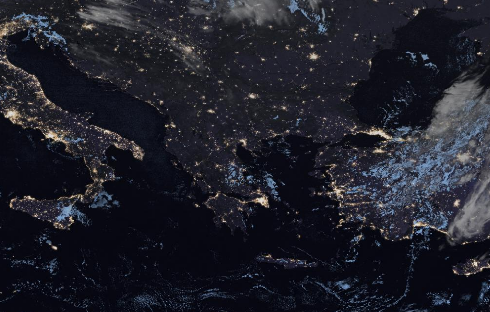 Τελευταία δορυφορική εικόνα νεφοκάλυψης Τελευταία δορυφορική εικόνα νεφοκάλυψης