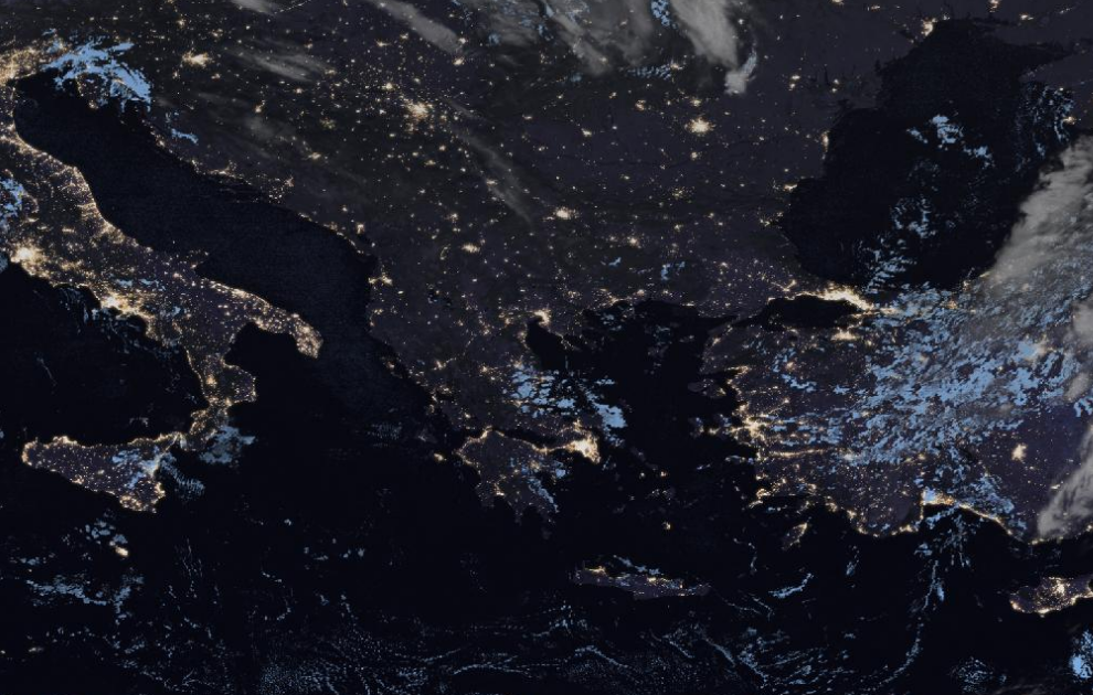 Τελευταία δορυφορική εικόνα νεφοκάλυψης Τελευταία δορυφορική εικόνα νεφοκάλυψης