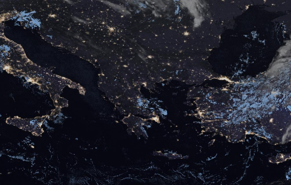 Τελευταία δορυφορική εικόνα νεφοκάλυψης Τελευταία δορυφορική εικόνα νεφοκάλυψης