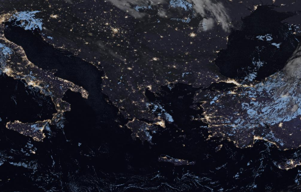 Τελευταία δορυφορική εικόνα νεφοκάλυψης Τελευταία δορυφορική εικόνα νεφοκάλυψης