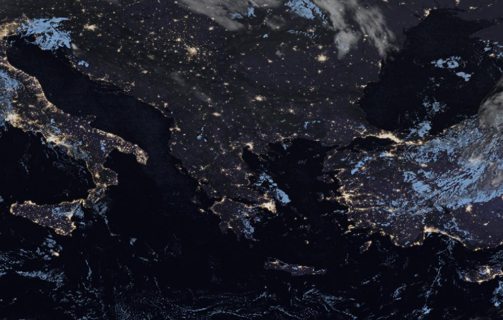 Τελευταία δορυφορική εικόνα νεφοκάλυψης Τελευταία δορυφορική εικόνα νεφοκάλυψης