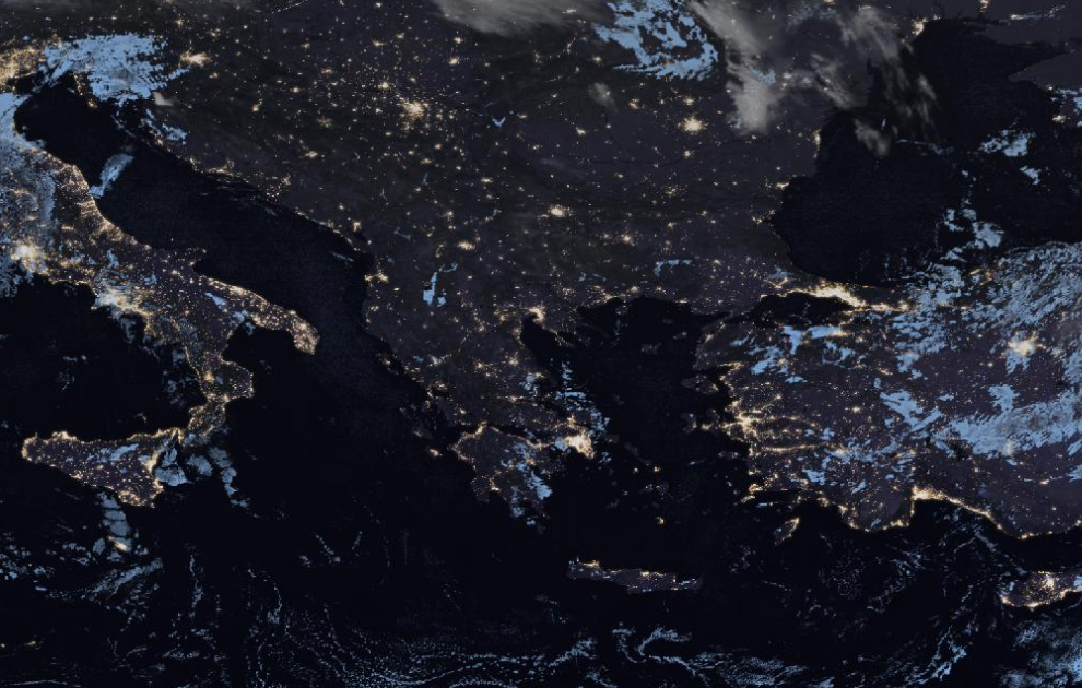 Τελευταία δορυφορική εικόνα νεφοκάλυψης Τελευταία δορυφορική εικόνα νεφοκάλυψης