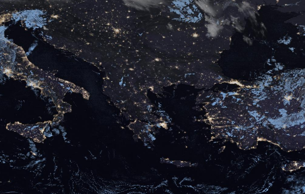 Τελευταία δορυφορική εικόνα νεφοκάλυψης Τελευταία δορυφορική εικόνα νεφοκάλυψης