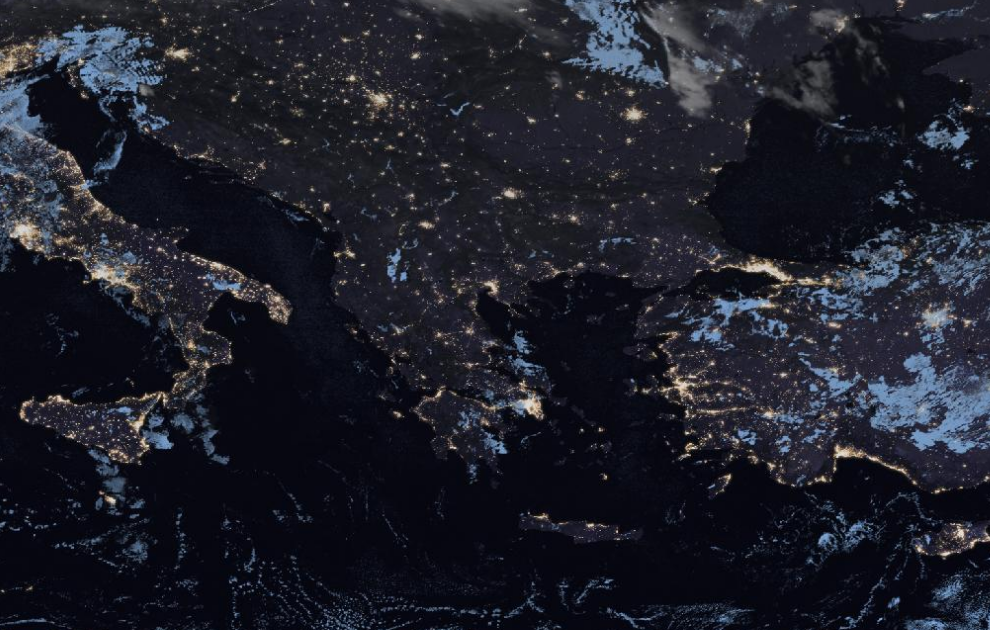 Τελευταία δορυφορική εικόνα νεφοκάλυψης Τελευταία δορυφορική εικόνα νεφοκάλυψης