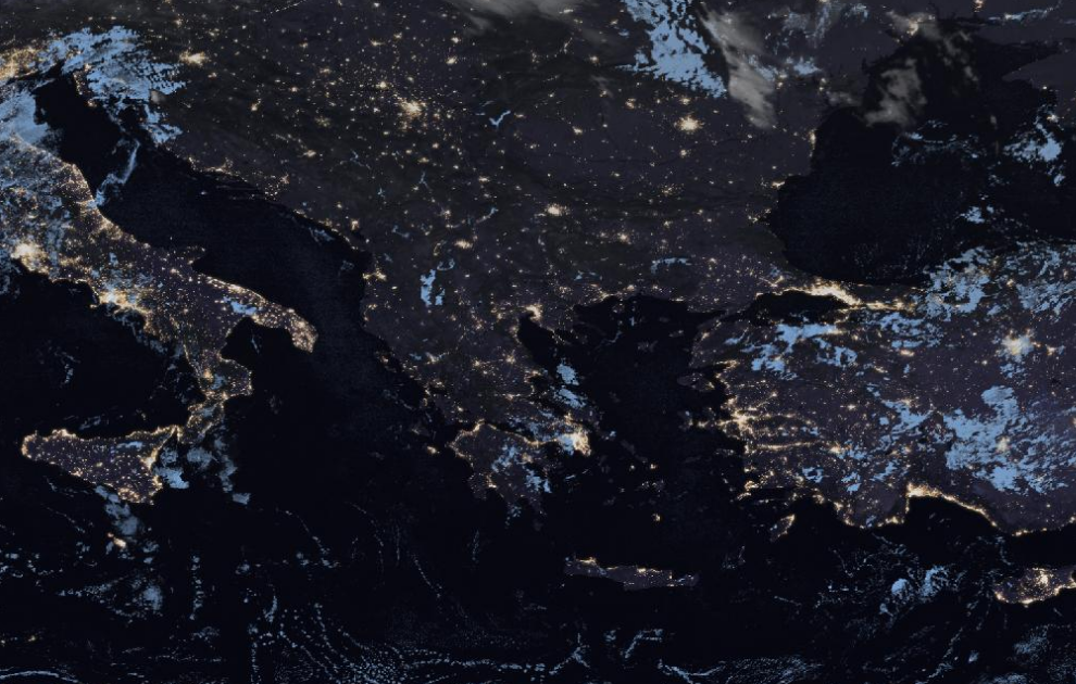 Τελευταία δορυφορική εικόνα νεφοκάλυψης Τελευταία δορυφορική εικόνα νεφοκάλυψης