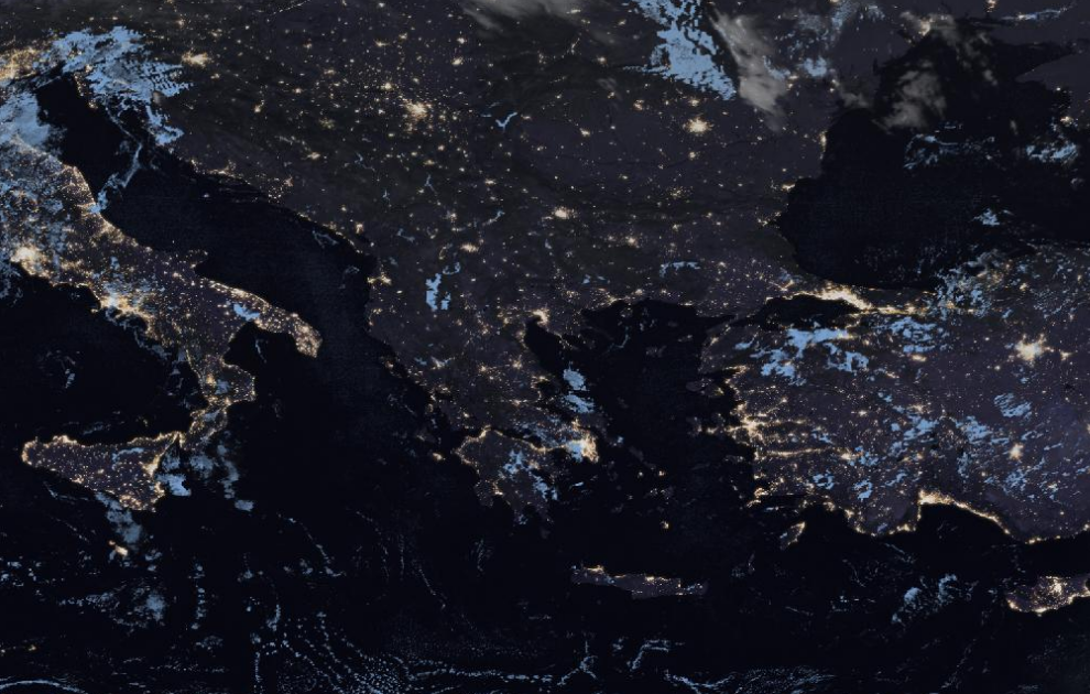 Τελευταία δορυφορική εικόνα νεφοκάλυψης Τελευταία δορυφορική εικόνα νεφοκάλυψης