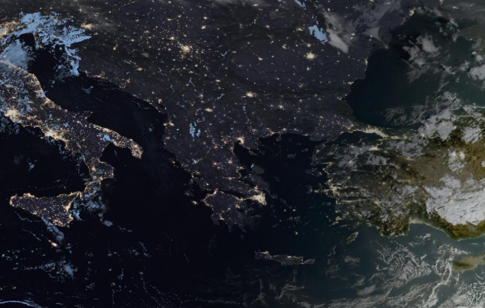 Τελευταία δορυφορική εικόνα νεφοκάλυψης Τελευταία δορυφορική εικόνα νεφοκάλυψης