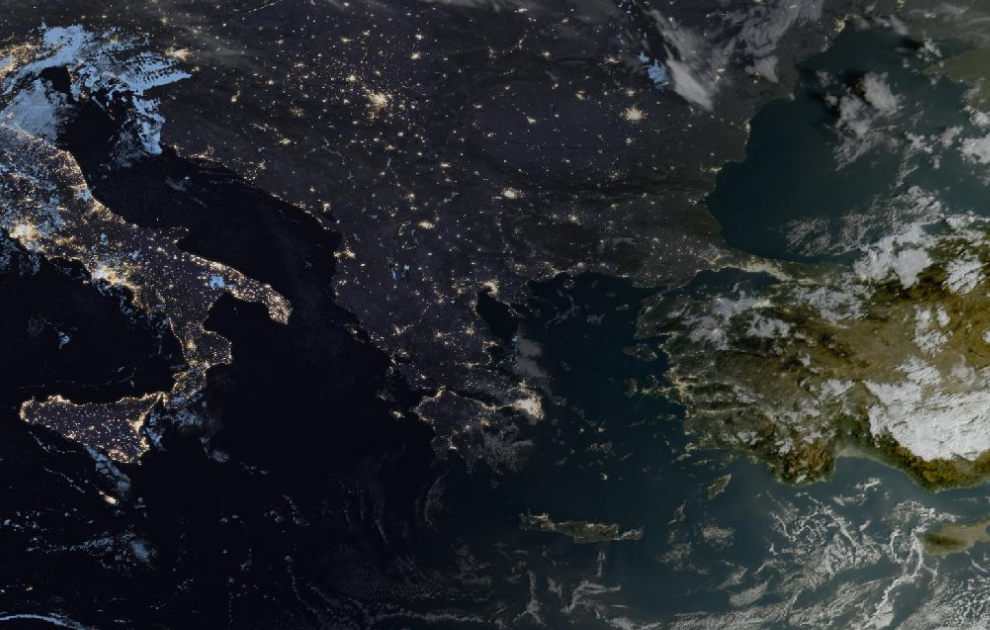 Τελευταία δορυφορική εικόνα νεφοκάλυψης Τελευταία δορυφορική εικόνα νεφοκάλυψης