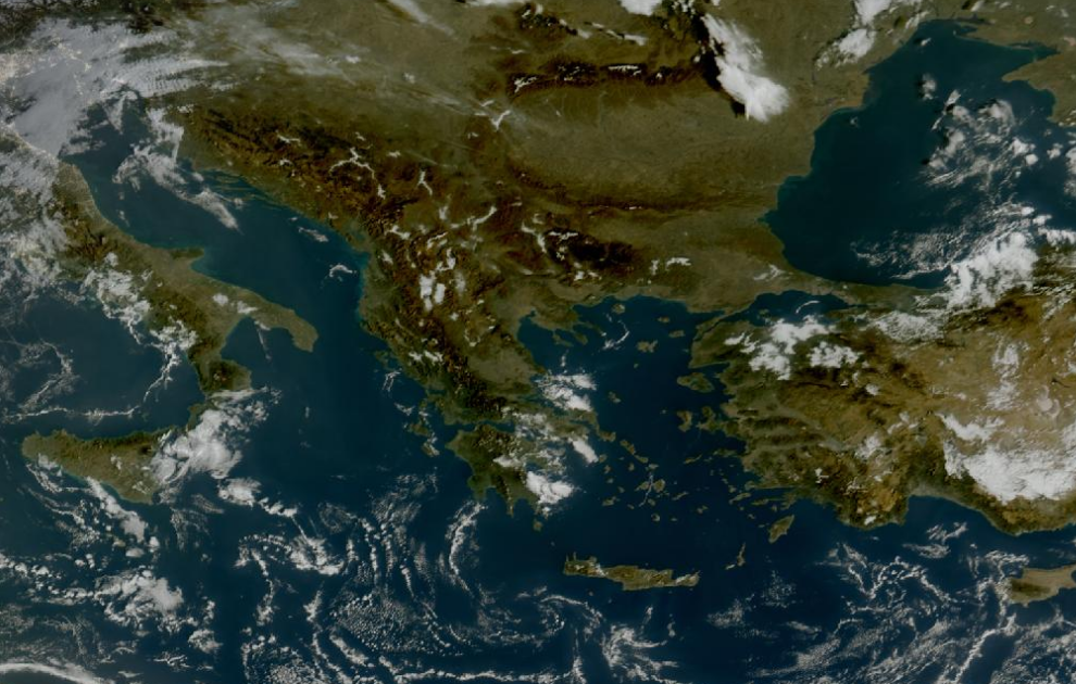 Τελευταία δορυφορική εικόνα νεφοκάλυψης Τελευταία δορυφορική εικόνα νεφοκάλυψης