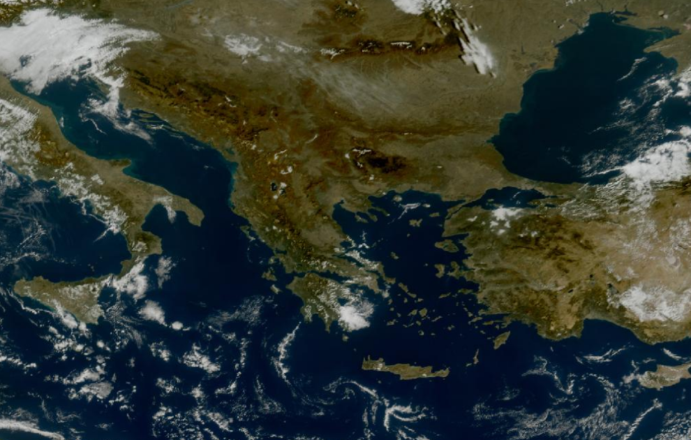 Τελευταία δορυφορική εικόνα νεφοκάλυψης Τελευταία δορυφορική εικόνα νεφοκάλυψης