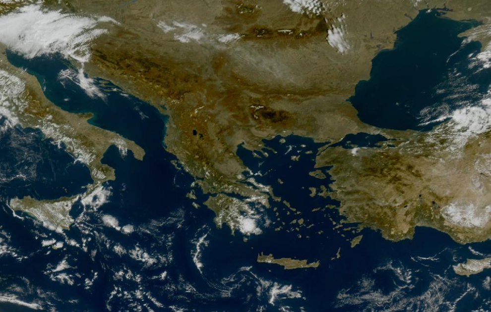 Τελευταία δορυφορική εικόνα νεφοκάλυψης Τελευταία δορυφορική εικόνα νεφοκάλυψης